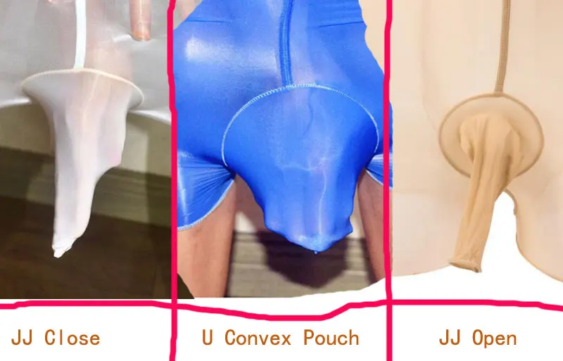 Sexy Lingerie Hot Erotic Gay Underwear Penis Sheath Massage Oil Glossy Sissy U Convex Pouch COCK Ring Boxer Panties Plus Size