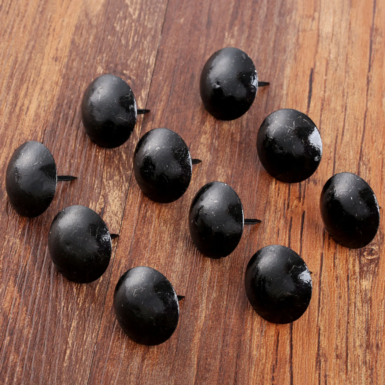 10Pcs Jewelry Wood Box Sofa Decorative Tack Stud Pushpin Doornail  25mm Antique Black Upholstery Nail Furniture Hardware