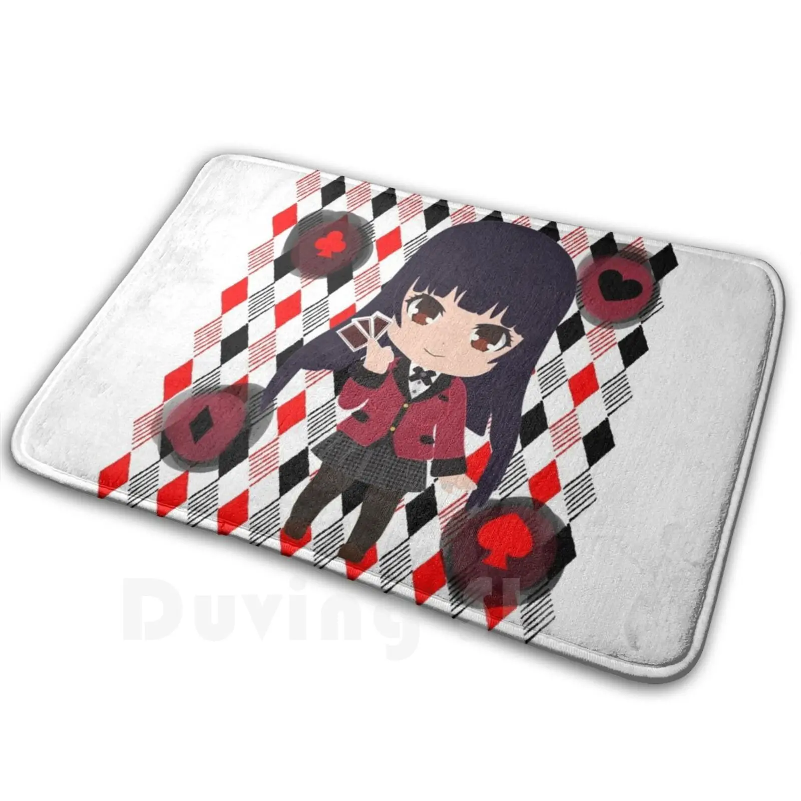 gambling-freak-soft-non-slip-mat-tapete-gambling-almofada-gambling-poker-girl-chibi-heart-diamonds-clubs-clovers-escola-spades