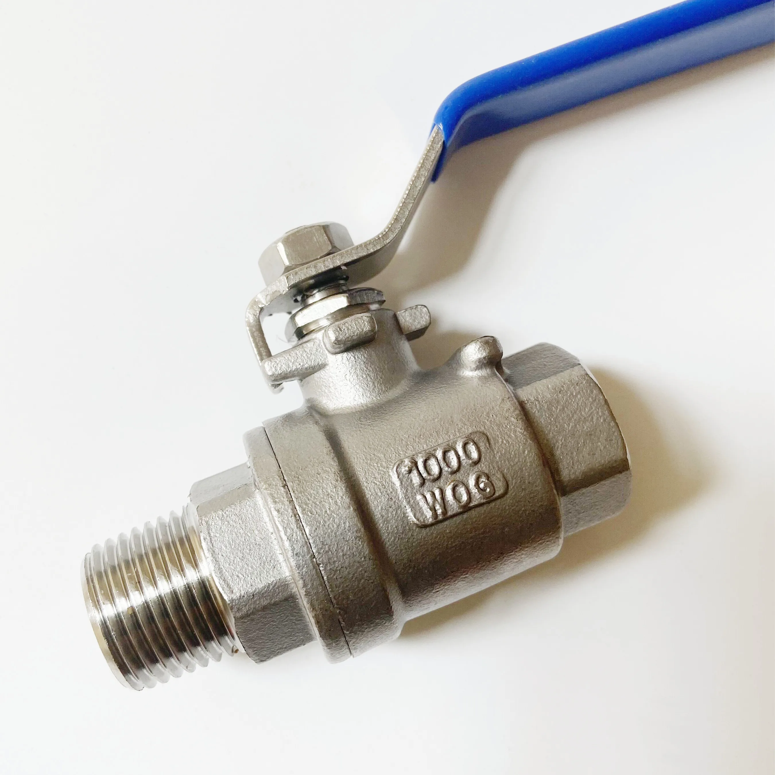 

1/4'' 3/8'' 1/2'' 3/4'' 1'' 2'' BSPT Female To Male Thread 304 Stainless Steel Full Port Ball Valve Heavy Duty Water Gas Oil