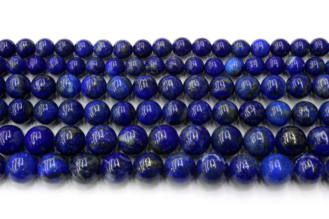 Natural A+ Lapis Lazuli Round Loose Beads Strand 6/8/10MM For Jewelry DIY Making Necklace Bracelet