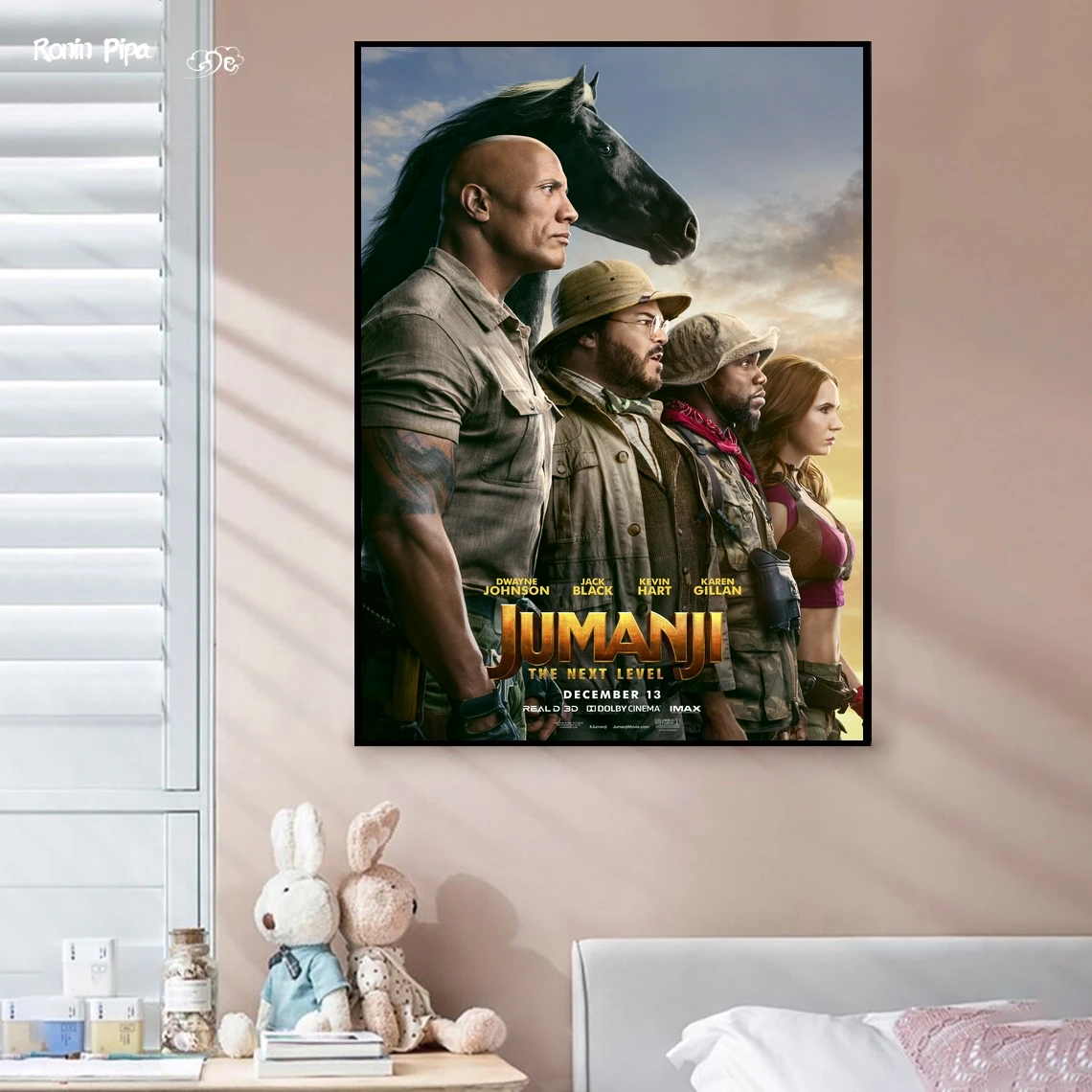 Jumanji The Next Level Movie Poster Art Print Canvas Painting Wall Pictures Living Room Home Decor (No Frame)