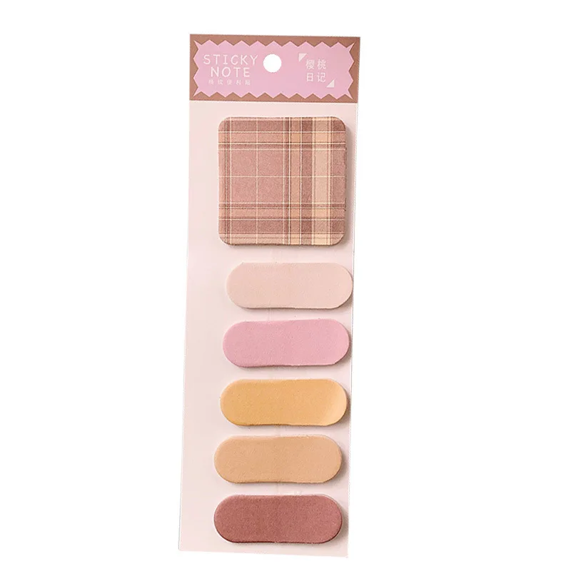 Multifunctional Checkered Memo Note Ins Girl Student N Times Paste Fresh Index Paste Hand Account Material Paper