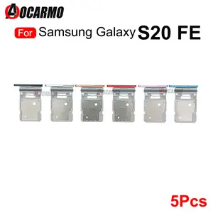 Bilashmart 5 Samsung Galaxy S20 FE S20fe Sim Card Slot Holder Sim Tray Reader Socket Replacement Parts