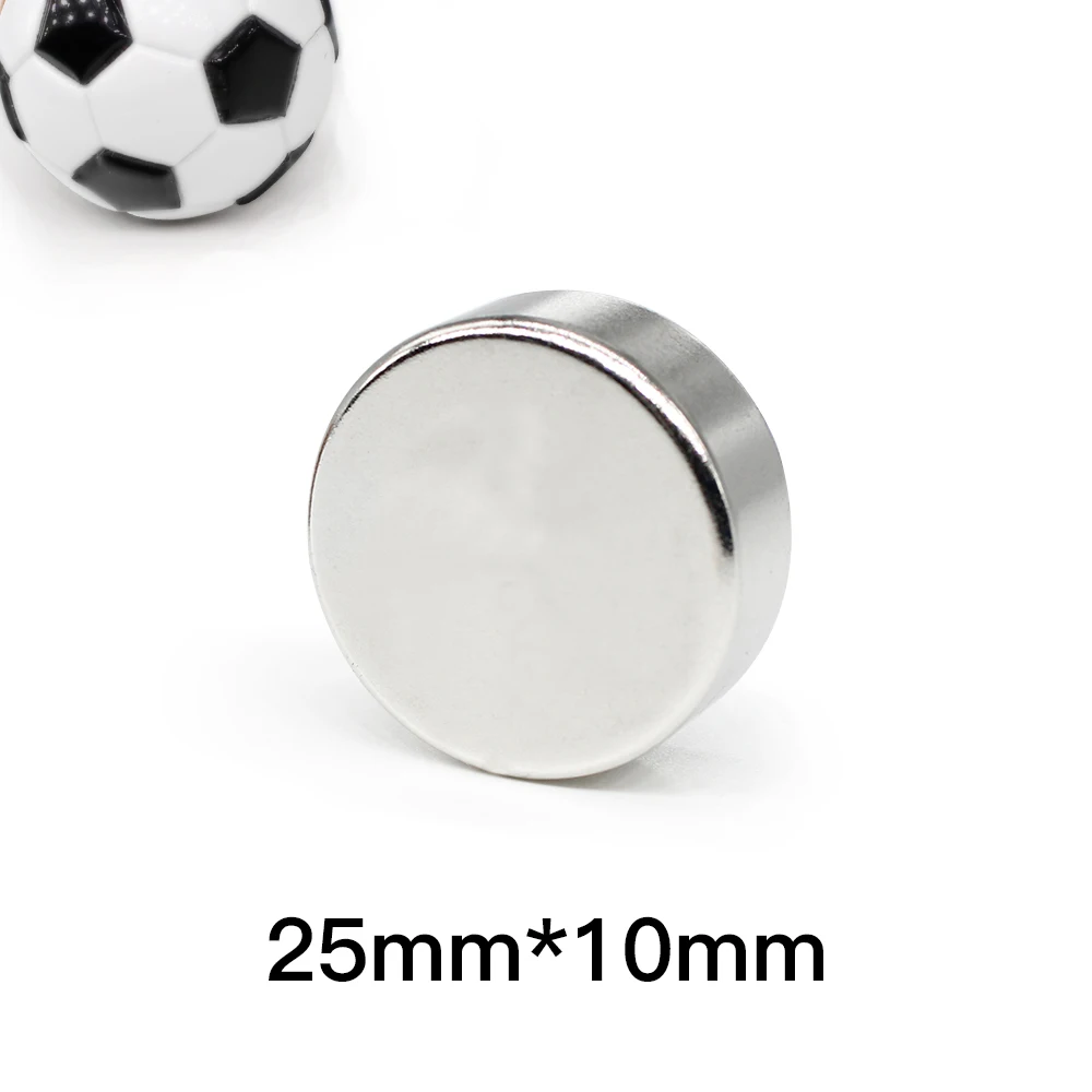 1/2/5/10PCS 25x10 mm Strong Round Magnets N35 Neodymium Magnets 25x10mm Thick Disc Powerful Strong Magnetic Magnets 25*10