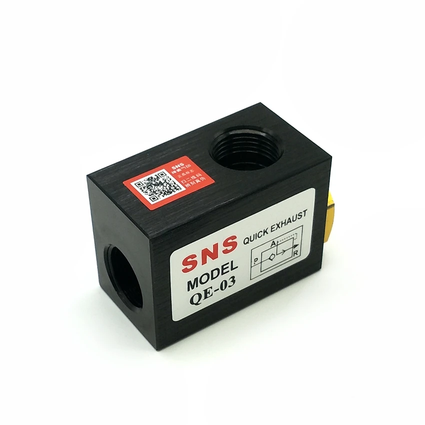 SNS Quick Exhaust Valve QE-01 QE-02 QE-03 QE-04 Pneumatic Valve