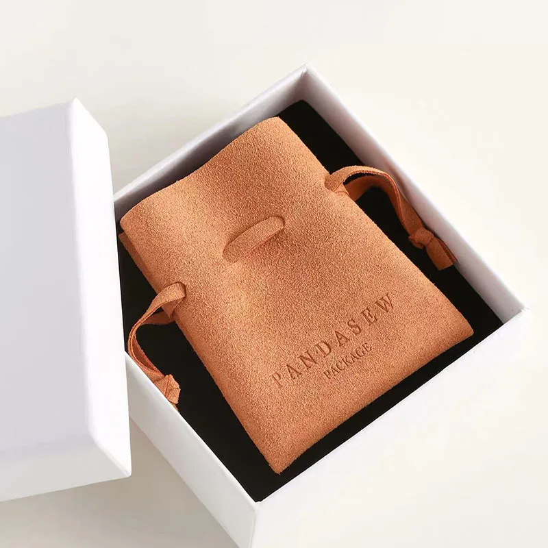 1000Pcs Suede Jewelry Pouch High Quality Treasure Packing Bag Gift Sachet Bolsa Multi Size Elegant Pocket Can Customized Logo