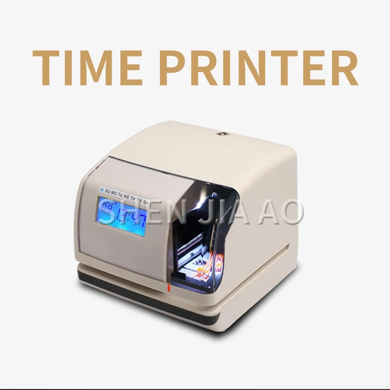 DT-01 Time Printer Parking Hotel Time Printer Commercial Timing Printer Company Sign-in Machine Multi-Function Printer With LED