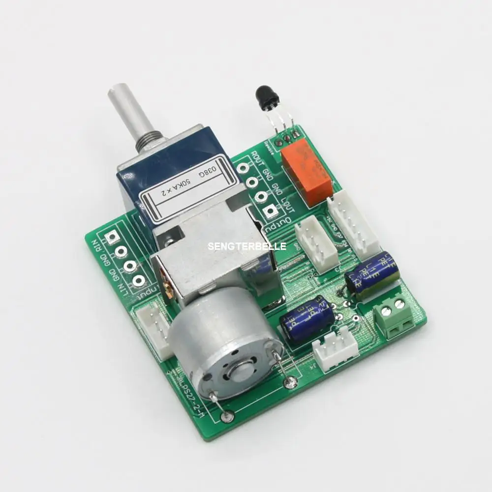 Hi-end ALPS 27 Motor Potentiometer Remote Control Volume Preamp Board +Power Supply + Audio Switch Board