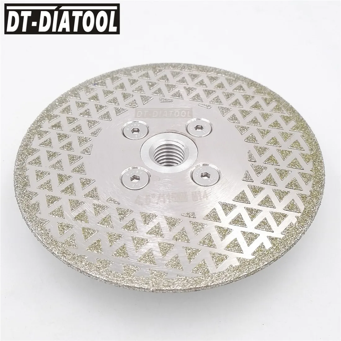 DT-DIATOOL 2 個 M14 糸 115 ミリメートル/4.5 "片面コーティングされたダイヤモンド鋸刃電着切断 & 研削ディスク花崗岩大理石