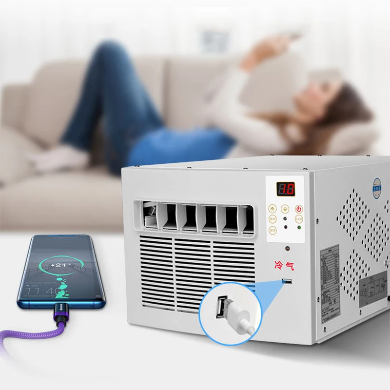 

Mobile Small Air Conditioner Refrigerator Mini Air Conditioner Mosquito Net Desktop Mini Refrigerator Pet Cooling Machine