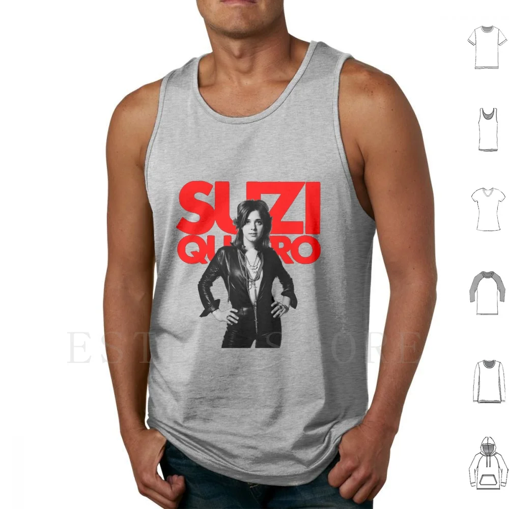 Musician Women Legendary Tank Tops Vest Cotton Musician Women Legendary Suzi Susan Kay Quatro 09 Fenomenal