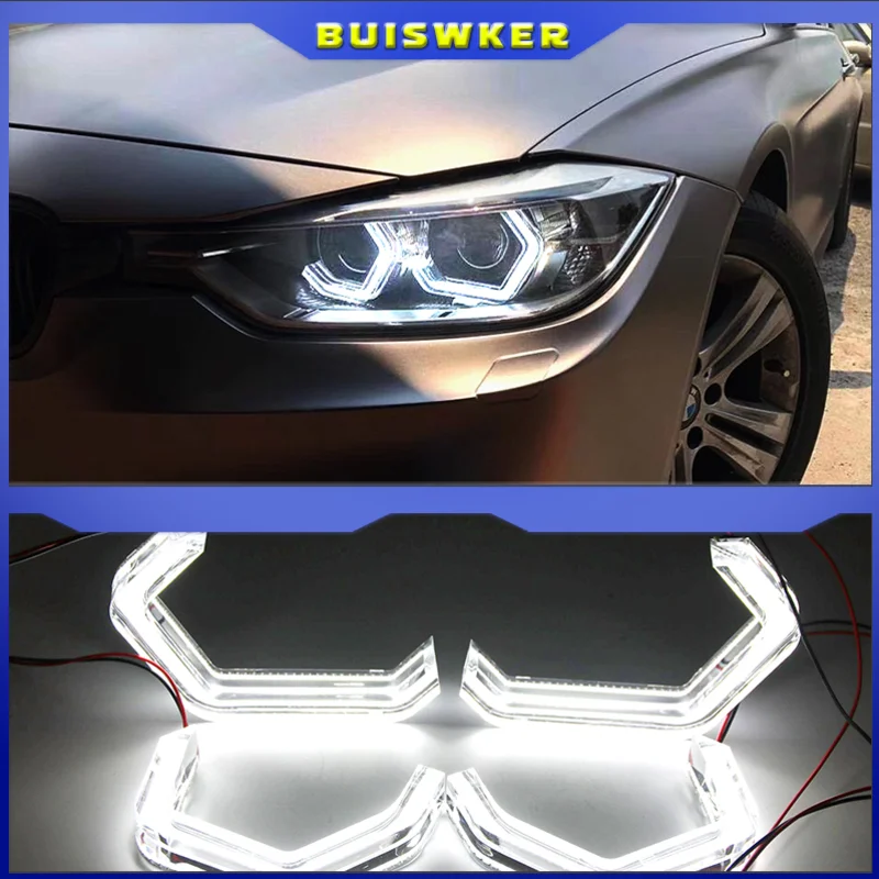 

M4 style LED Angel Eyes For BMW M2 ME M4 M5 F10 F12 F13 F18 F30 F31 F32 F33 F34 F35 F36 E46 Cabrio Coupe 2D auto accessory