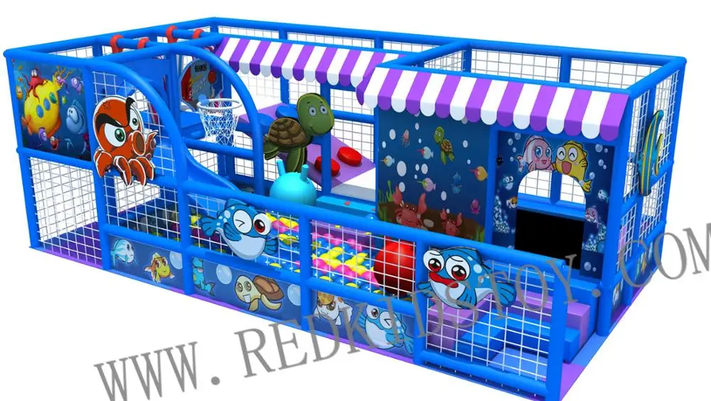 

Premium Quality Ocean Themed Indoor Playground Set For Kindergarten HZ-91101