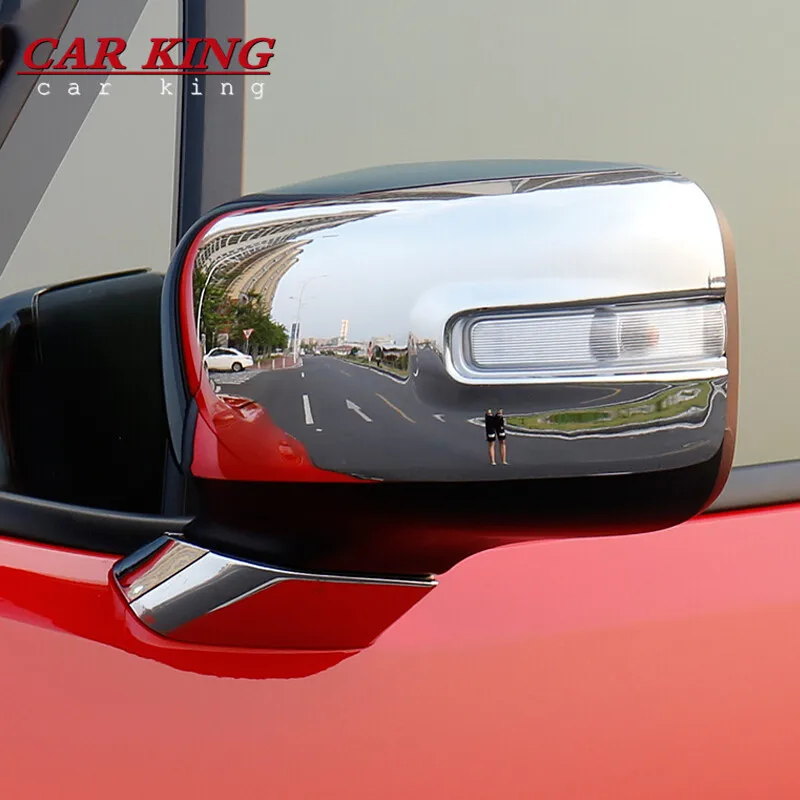 

For Jeep Renegade 2016 2017 2018 Side Glass Mirror Car rearview mirror Cover trim frame ABS Chrome car styling accessories 2pcs