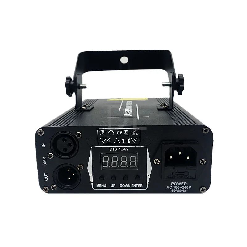 Hot One Hole Disco DJ Blue Laser Beam Line Scanner Projector DMX512 Stage Lighting Effect Dance Bar Xmas Party Wedding Light