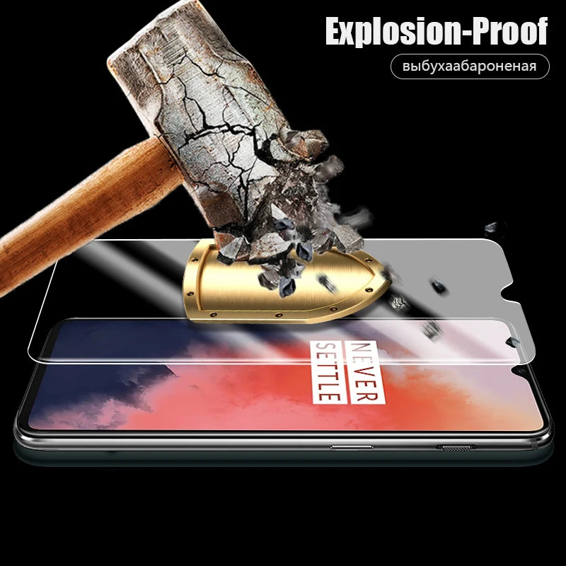 2-in-1 كاميرا الزجاج المقسى ل oneplus 7t 7 برو واقي للشاشة ل زجاج عدسة على oneplus 7t 7 6t 6 5 5t طبقة رقيقة واقية