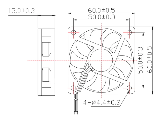 6015 Cooling Heatsink Fan 12V 24V with Dupont Wire Brushless 60mm 60*60*15 MM 3D Printers Parts Cooler Radiator Quiet