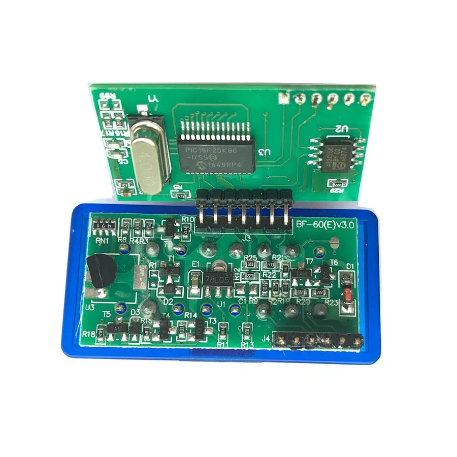 Bluetooth ELM327 Auto V1.5 doble 2PCB PIC18F25K80 chip MINI Inter Face Check V1.5 para herramienta de diagnóstico de coche 1992-2021