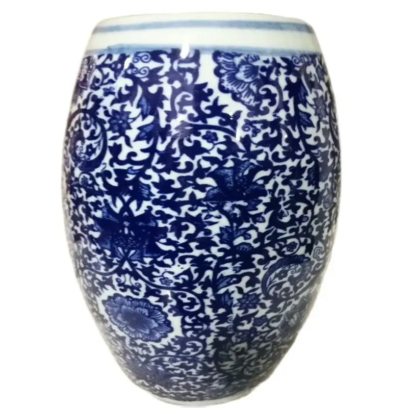 

Chinese Jing Dezhen Unique Style Blue And White Porcelain Vase