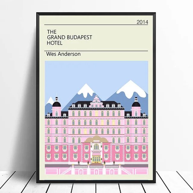 Nordic Wall Art Painting, Grand, Hotel, Vintage Classic Movie, HD Print Posters, Modular Picture, Canvas Bedroom, Home Decor