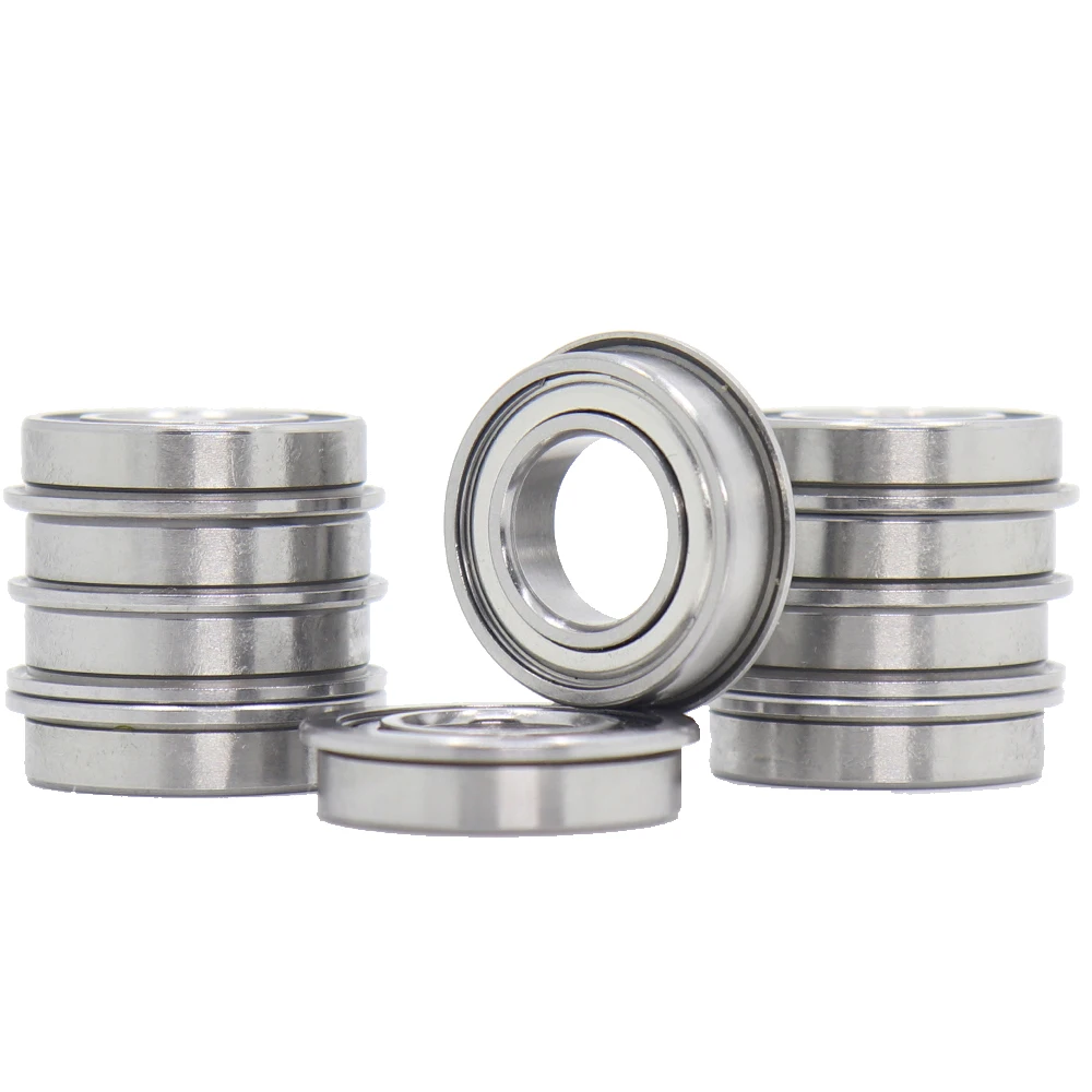 F6800ZZ Flange Bearing 10x19x5 mm ABEC-1 ( 10 PCS ) F6800 Z ZZ Flanged Ball Bearings