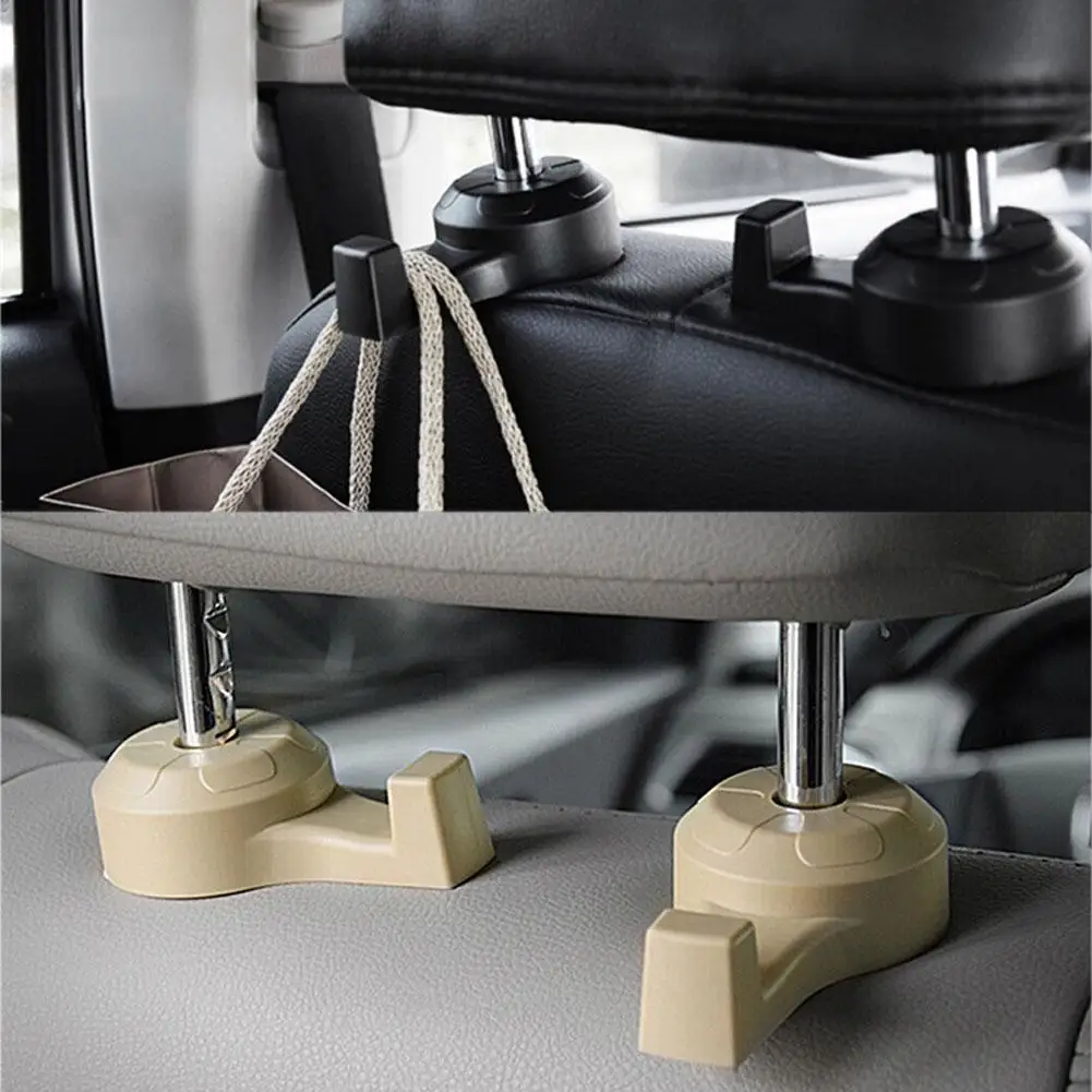 

Hot Sale 2Pcs Universal Car Auto Back Seat Hanger Hooks Vehicle Bag Holder Organizer Car Styling Accessories Interior