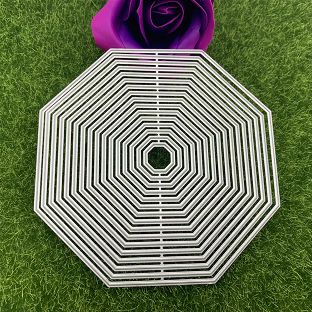 Geometry Multi-level shape border metal cutting mould pattern scrapbook die embossingDIY handicraft paper card photo album metal