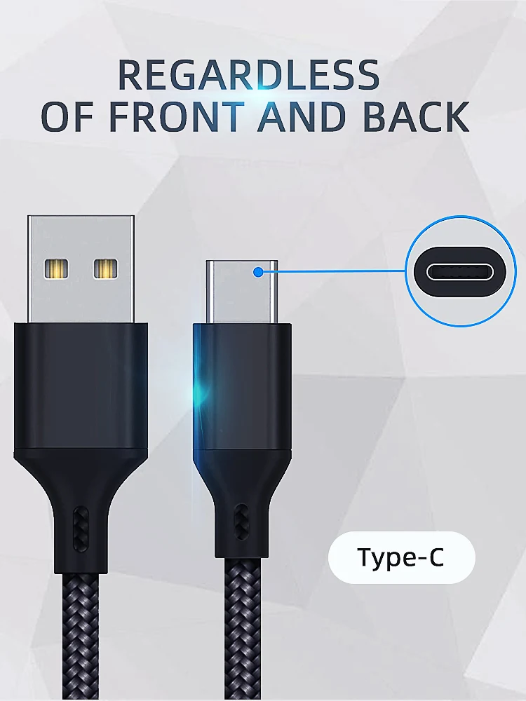 DATA FROG 1 m/2 m/3 m Ladekabel für PS5/Xbox Serie S X Controller USB Typ C Netzkabel für PS5 Gamepad Zubehör – Detail 4