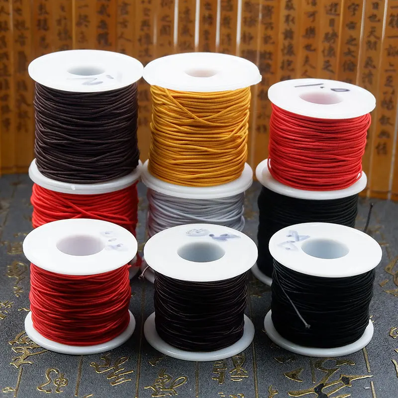 50M/Roll Strong Elastic Crystal Beading Cord 1mm for Bracelets Stretch Thread String Necklace DIY Jewelry Making Cords Line