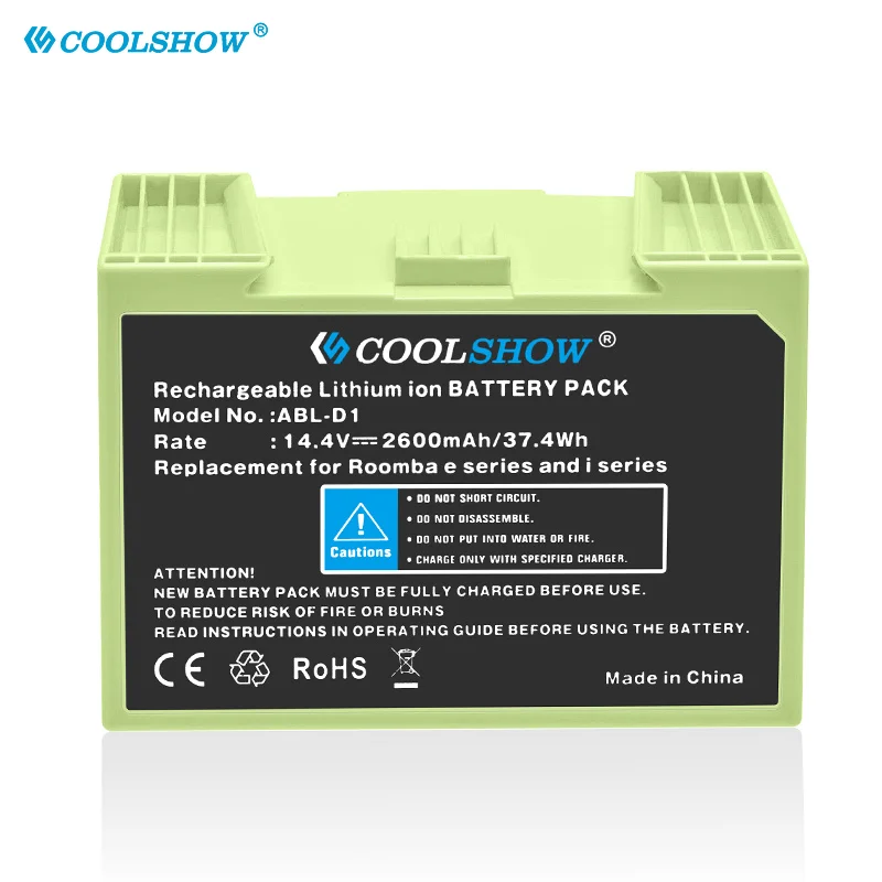 Rechargeable Battery 2600mah ABLD1 14.4v for Irobot Roomba i7 Battery for Irobot Roomba I7+ E5 7150 7550 E5150 E5152 Batteries