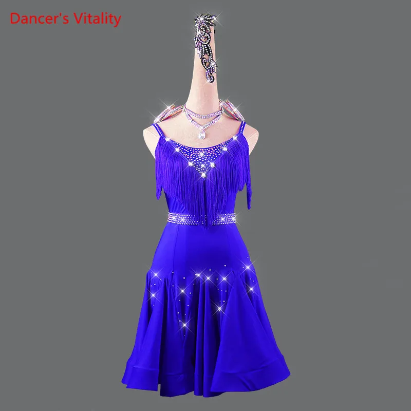 

latin dance competition dresses For women Rumba Cha-cha clothes Latin dance Professional Performance Children Stage Dancewear