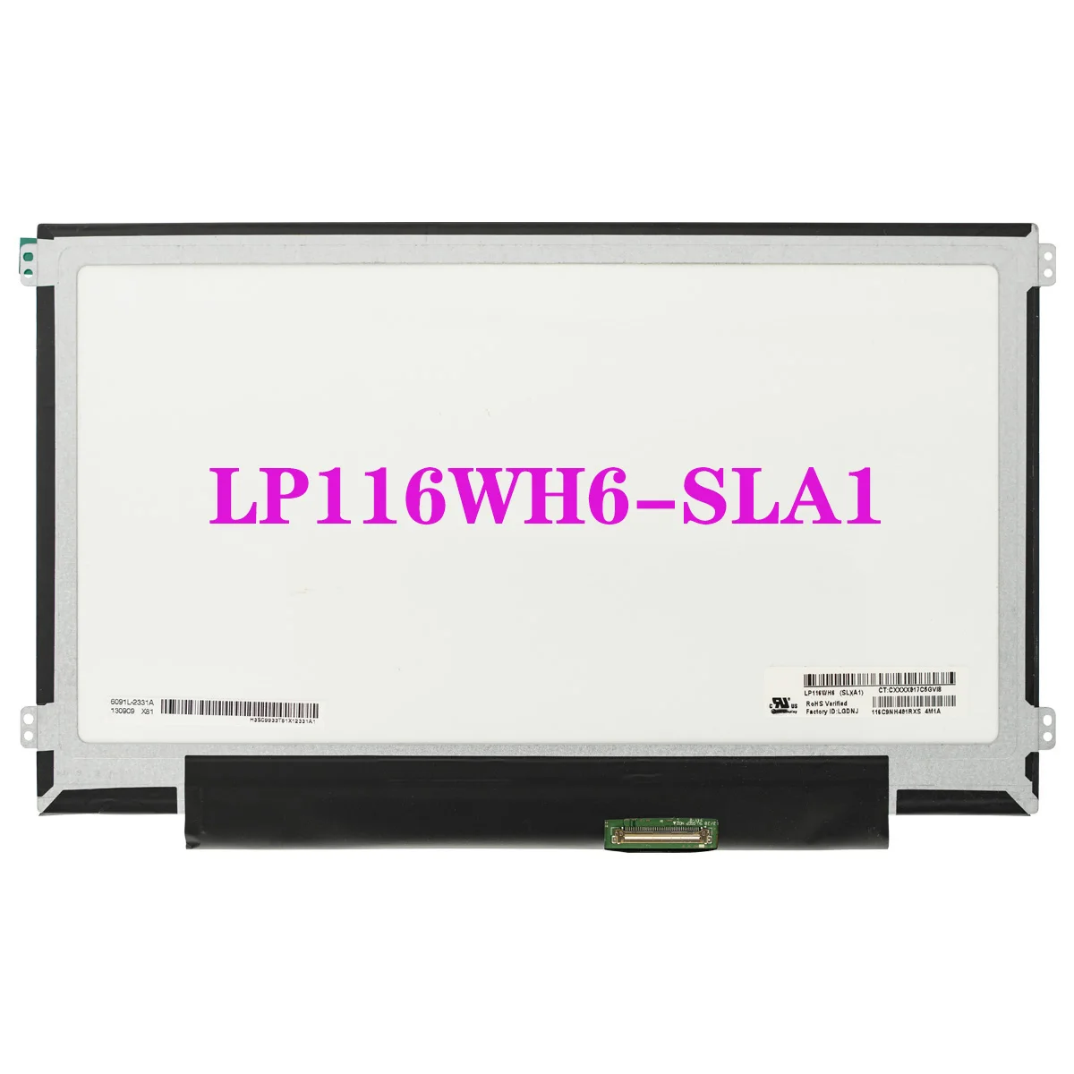 11.6 Inch Left and Right Screw Holes 40 Pins Matrix Panel LP116WH6-SLA1 For HP 2170P HD 1366*768 Laptop LCD Screen IPS