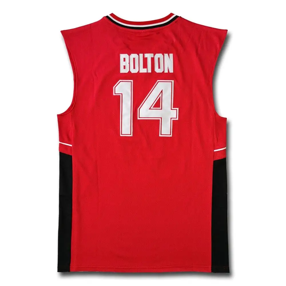 Zac Efron Troy Bolton East High School Wildcats No 14  Red  Retro Basketball Jersey Men Stitched Embroidere Jerseys Sport Shirt