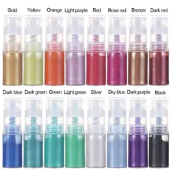 Molde Multicolor para galletas y Fondant de Chocolate, botella pulverizadora de polvo de Color dorado para hornear, suministros de decoración de pasteles, herramienta
