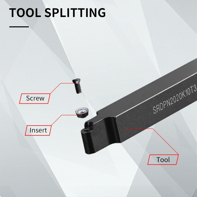 SRDPN SRDPN1616H08 SRDPN1212H10 SRDPN1616H10 SRDPN2525M12 lathe cutter cnc turning tool holder RPMT/RPGT08/10/12 carbide inserts