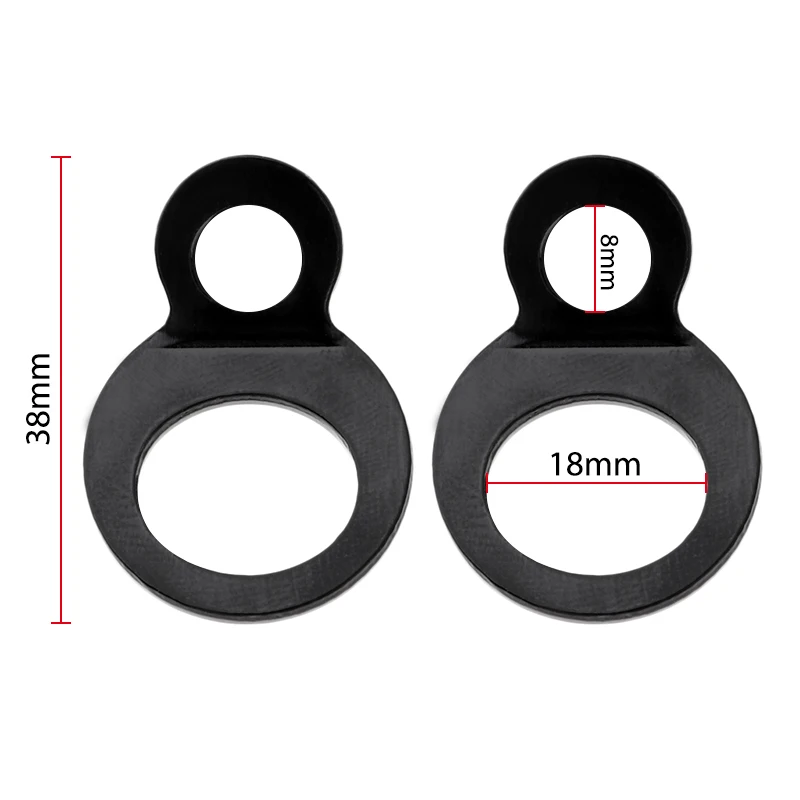 1 Pair Tie Down Strap Rings for Motorcycle Street Bike Dirtbike ATV UTV Attach Tie-downs Stainless Steel Tie-Down Strap Rings