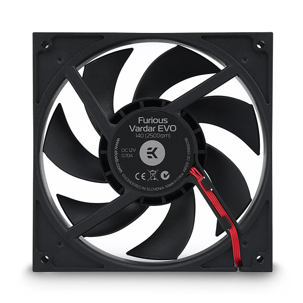 EK-Vardar EVO 140 (2000rpm) 140S Furious Vardar EVO 140 2500RPM 14 cm chassis fan, water-cooled fans PWM 4pin Speed adjustable