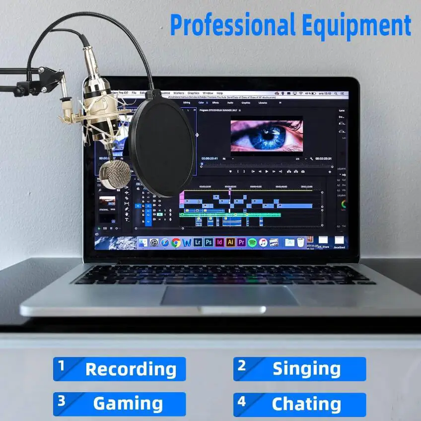 Nb35 ميكروفون مقص الذراع حامل حامل ، ترايبود حامل ، لايف ناتئ قوس ، العالمي صدمة جبل