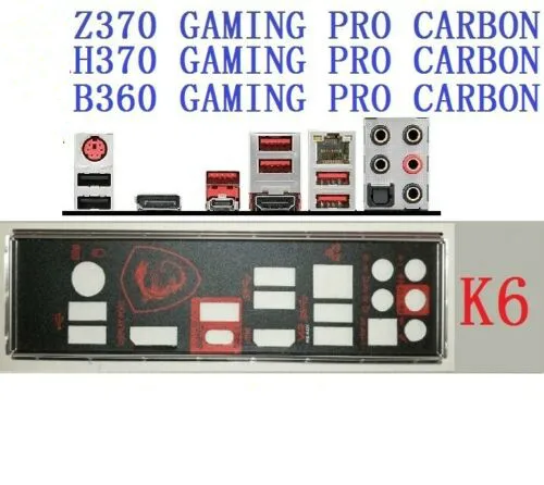 

Защитная задняя панель I/O IO для MSI B360 H370 Z370 GAMING PRO CARBON AC, материнская плата