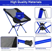 Folding Chair Ultralight Detachable Portable Lightweight Chair Folding Extended Seat Fishing Camping Home BBQ Garden Hiking 2