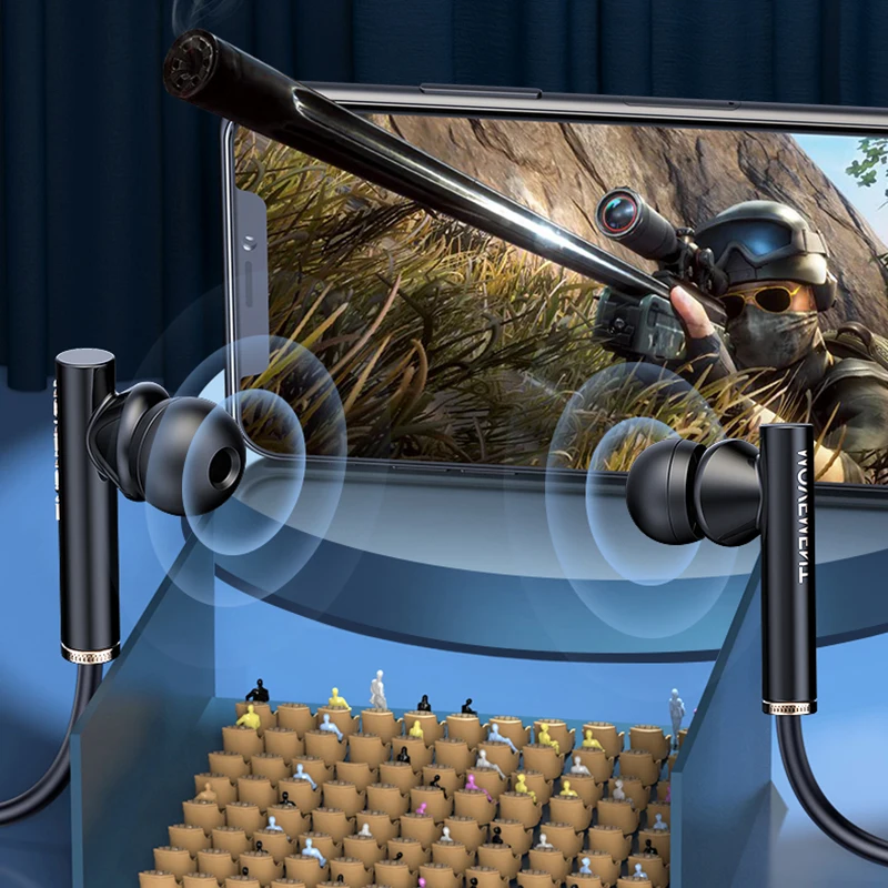 S01 Bluetooth 5.1 cuffie ANC cuffie senza fili con archetto da collo in esecuzione auricolari con cancellazione attiva del rumore cuffie da gioco per lo Sport