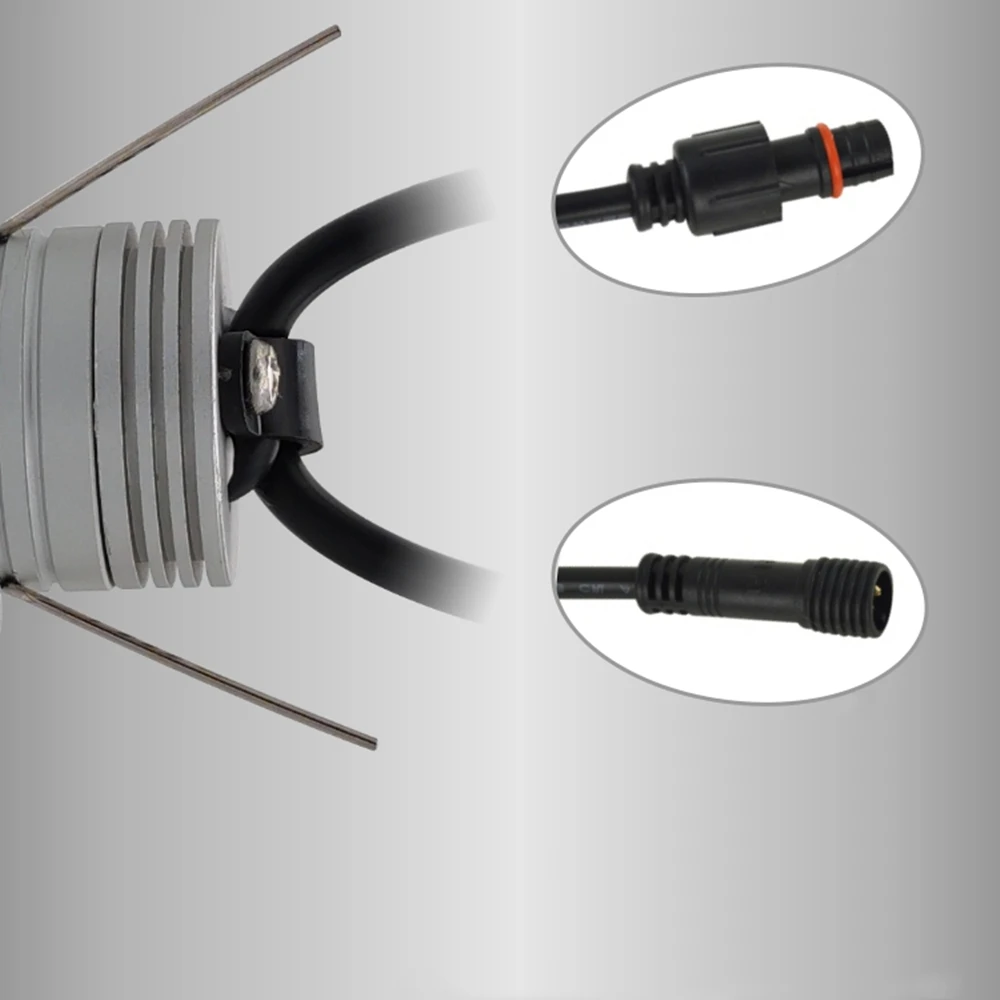 1W Handrail LED Spotlight  Recessed Install Cutout 30mm Railing Grandstand Tube lighting Wall Corner Lamp With Driver 110V 220V