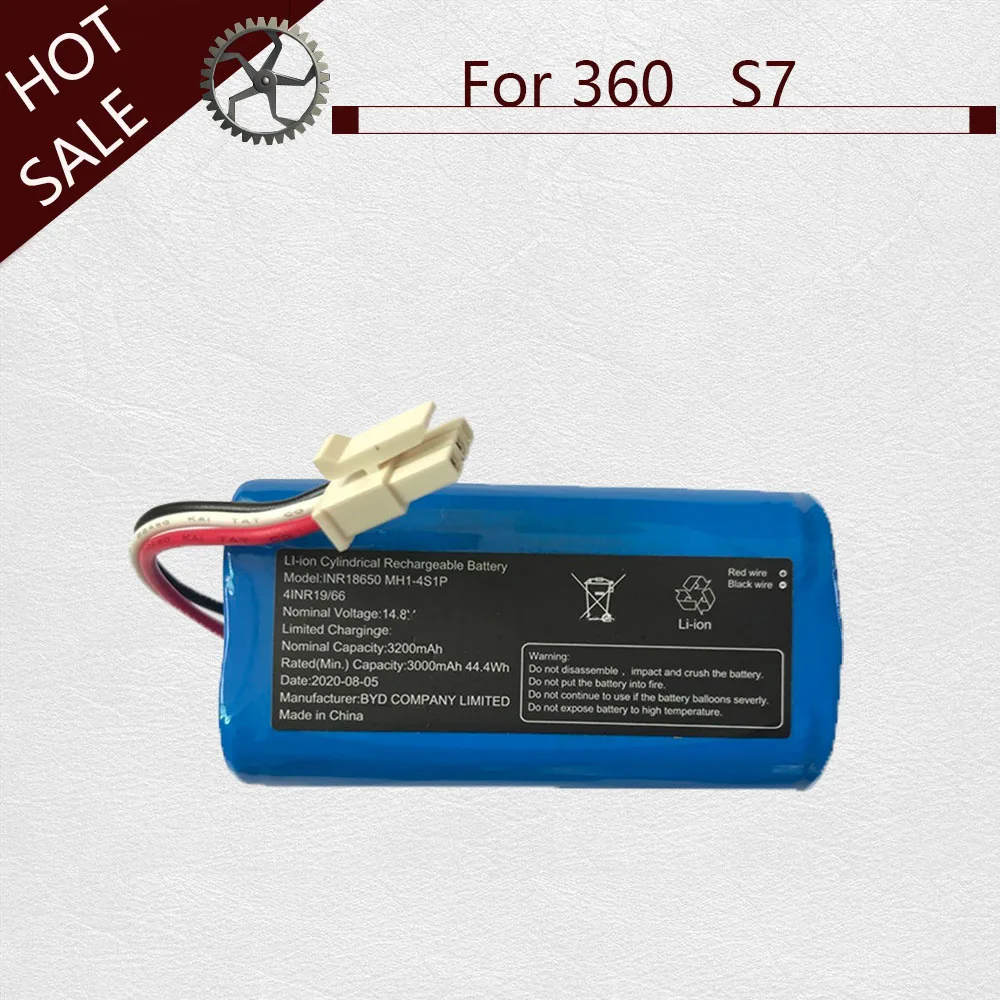 Batteria agli ioni di litio da 3200mAh per aspirapolvere Robot 360 accessori S7 ricambi batteria di ricarica