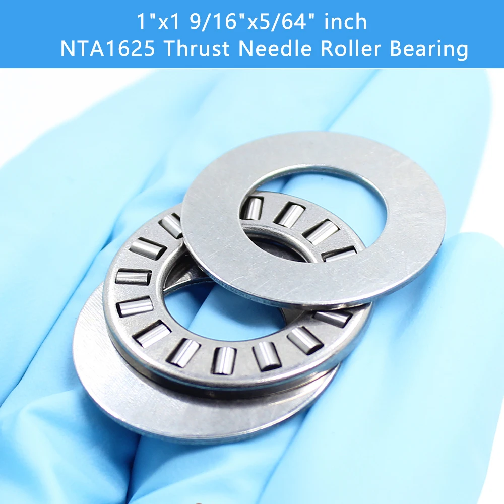 NTA1625 + 2TRA Inch Thrust Needle Roller Bearing With Two TRA1625 Washers 25.4*39.675*1.984 mm ( 5 Pcs) TC1625 NTA 1625 Bearings