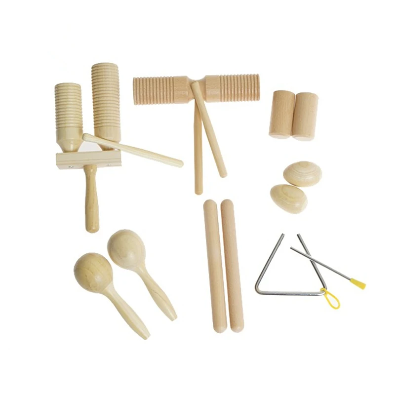 

Montessori Musical Materials Sound Toys for Kids Wood Sand Hammer Eggs Shaker Rhythm Bar Preschool Early Educational Equipment