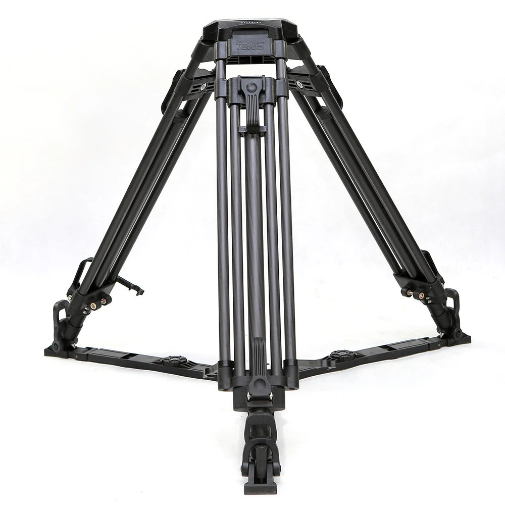 TERIS-trípode TS1610CF para cámara de vídeo, accesorio de fibra de carbono con cuenco de 100mm, carga de 50kg, para Rig Red Scarlet Epic FS700