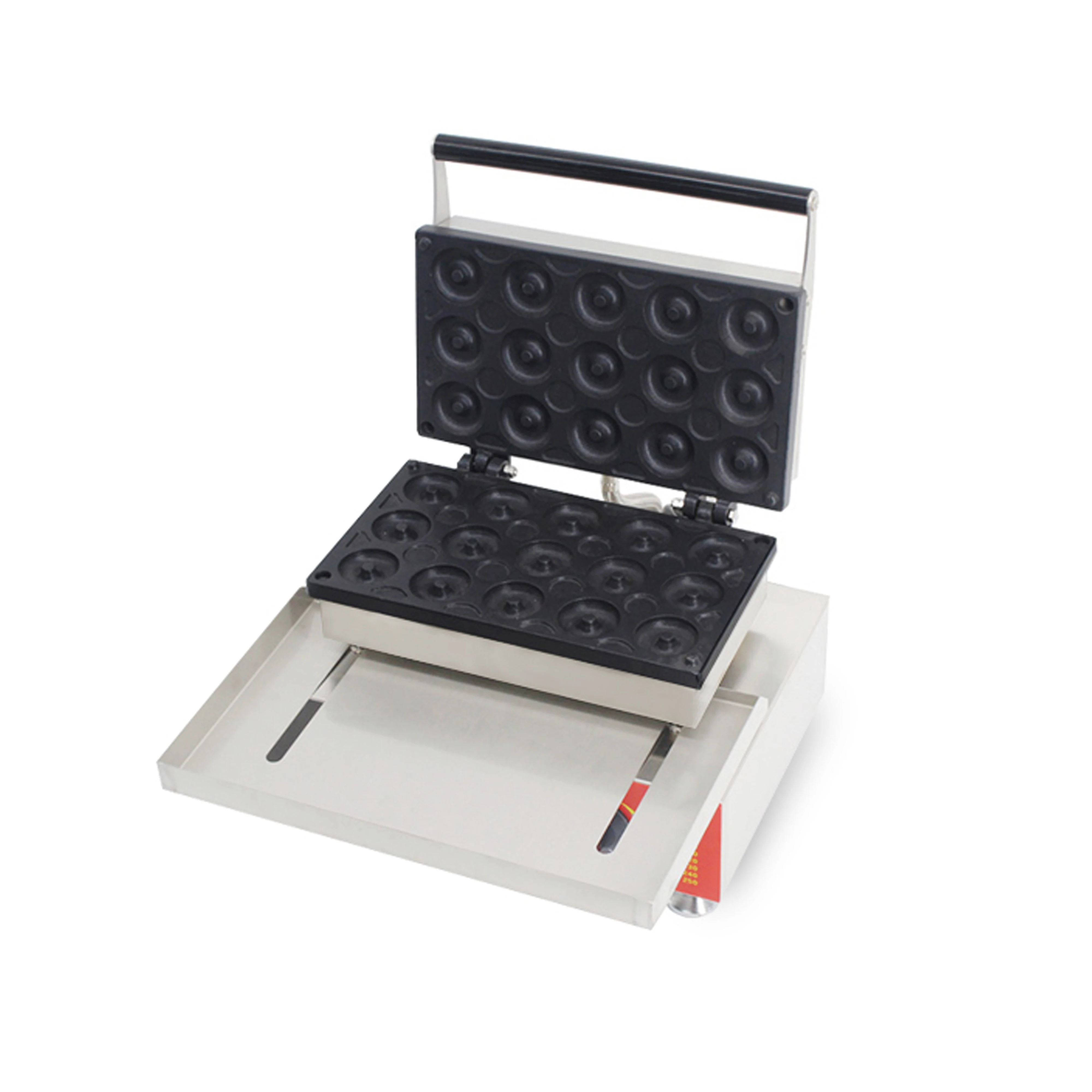 Máquina de fazer rosquinha elétrica comercial de 15 furos, máquina de fazer rosquinha de waffle, máquina de fazer lanche com alta qualidade, venda imperdível