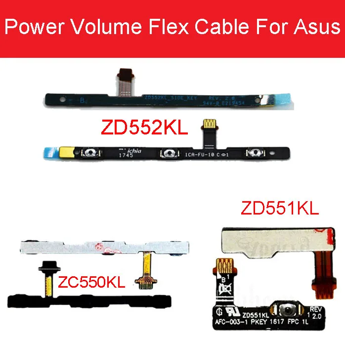 

Power Volume Flex Cable For Asus Zenfone 4 Selfie pro ZD552KL/Zenfone Selfie ZD551KL Volume Side Key For Asus Max Z010DA ZC550KL