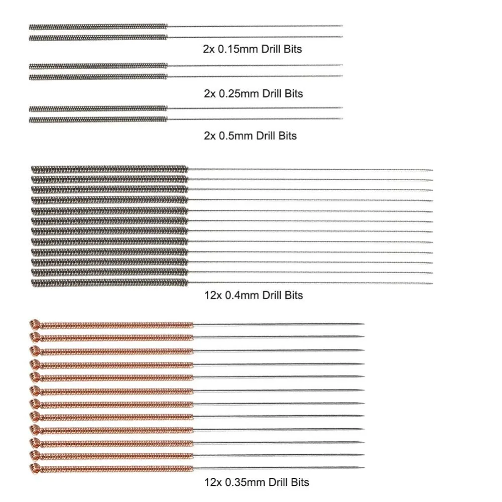 Düse 32 Drucker Pcs 3D Reinigung Kit Düse Pinzette Werkzeug Kit Nadeln 0,15mm 0,25mm 0,35mm 0,4mm 0,5mm Reinigung Nadeln